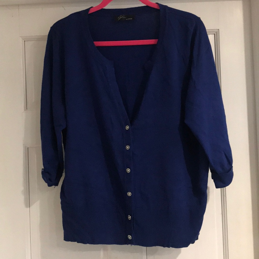 Royal blue cardigan